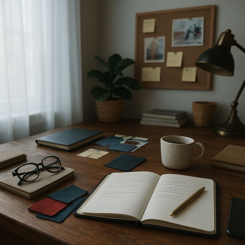 Jessica Martinez working at a cozy desk